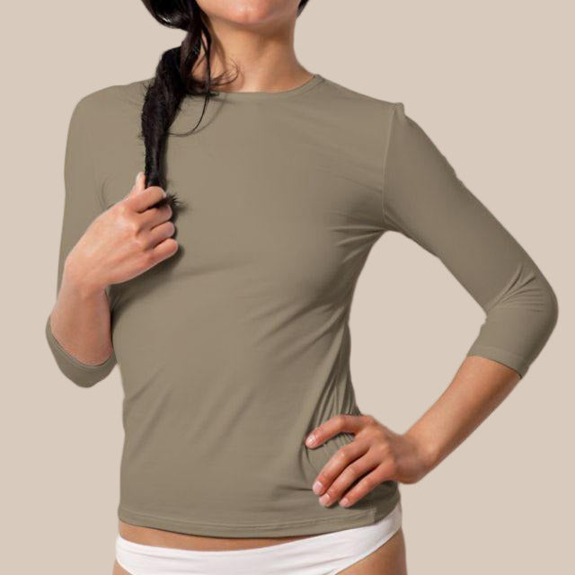 Plus Size 3/4 Sleeve Crew Neck (Discontinued sizes)-FINAL SALE
